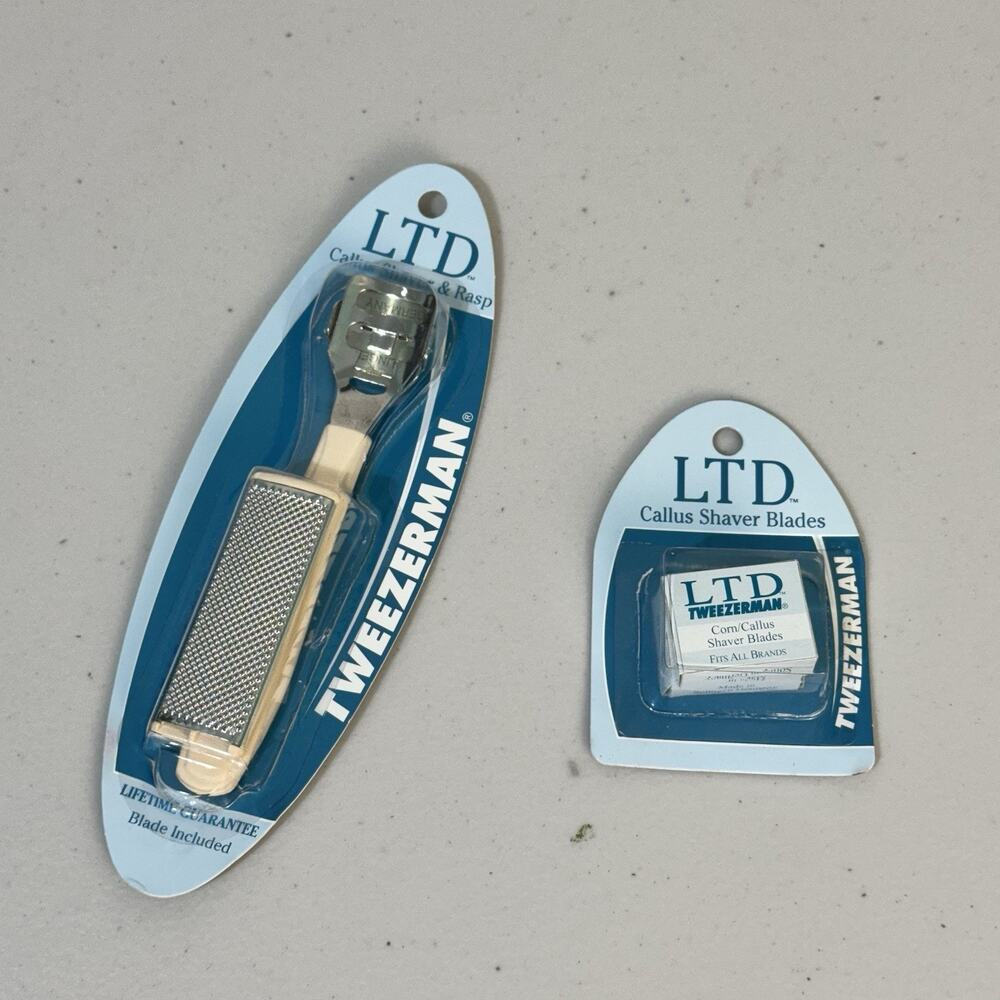 Tweezerman Safety Slide Callus Shaver & Rasp With Refill Blades Made In Germany - Picture 2 of 6